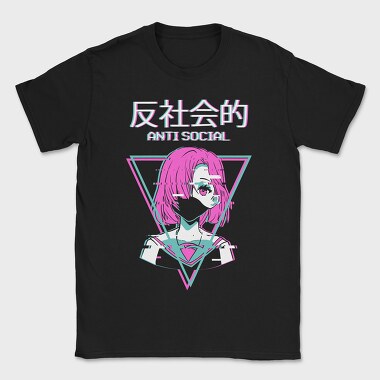 Neon Girl Triangle, Tricou Barbati (Unisex)