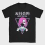 Neon Girl Triangle, Tricou Barbati (Unisex)