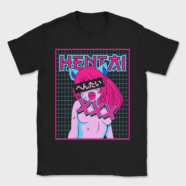 Neon Wolf Howl 17, Tricou Barbati (Unisex)