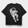 Neon Wolf Howl 18, Tricou Oversize Barbati (Unisex)