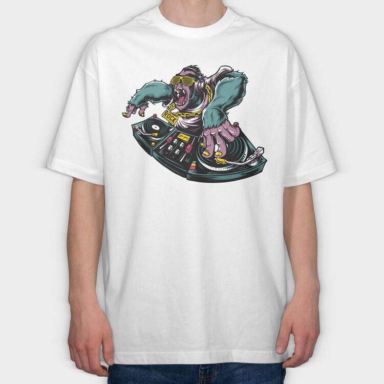 Rock Monkey Mix, Tricou Oversize Barbati (Unisex)