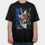 Neon Wolf Howl 16, Tricou Oversize Barbati (Unisex)