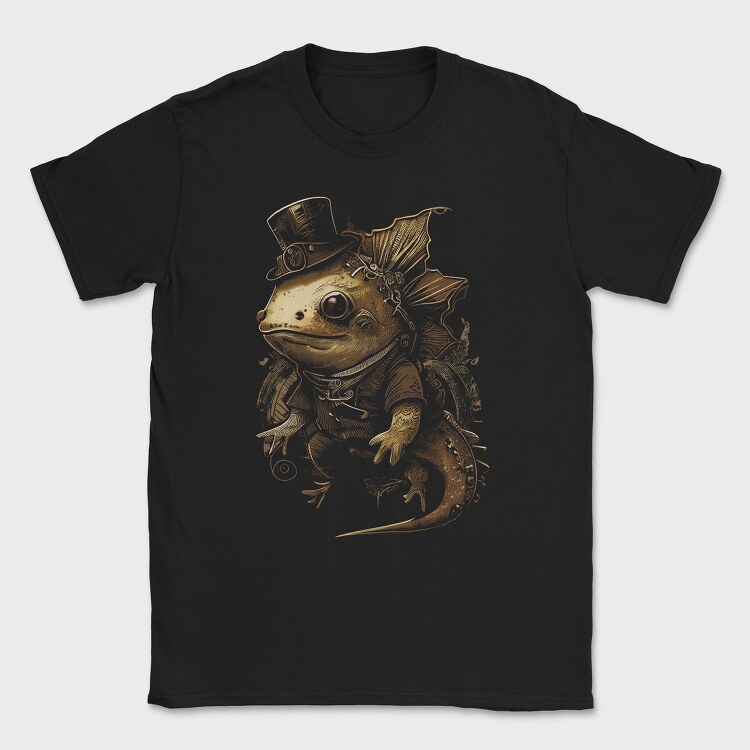 Steampunk Axolotl, Tricou Barbati (Unisex)