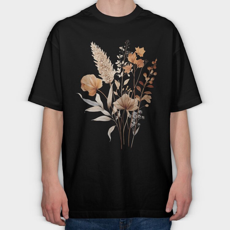 Fall Feast Bouquet, Tricou Oversize Barbati (Unisex)