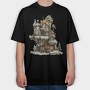 Fairy Treehouse Garden, Tricou Oversize Barbati (Unisex)