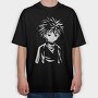 Neon Wolf Howl 28, Tricou Oversize Barbati (Unisex)