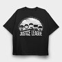 Neon Wolf Howl 31, Tricou Oversize Barbati (Unisex)