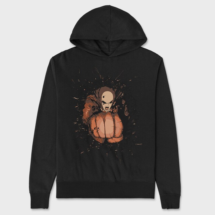 One Punch Man Punch, Hanorac Oversize Barbati (Unisex)