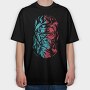 Ninja Eyes Mask, Tricou Oversize Barbati (Unisex)