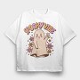 Spooky Vibe Cute Ghost, Tricou Oversize Barbati (Unisex)