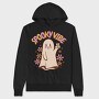 Spooky Vibe Cute Ghost, Hanorac Oversize Barbati (Unisex)
