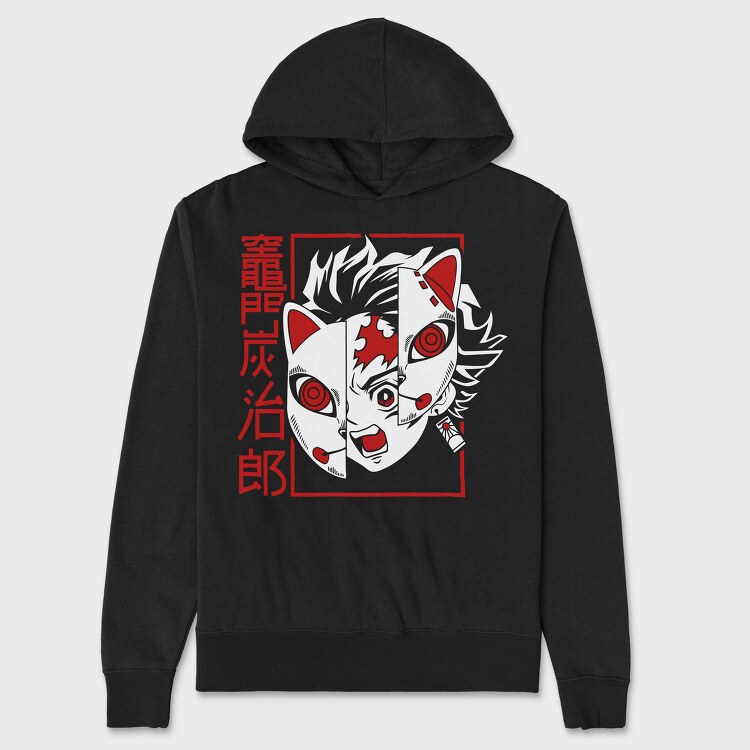 Panda Red Rocket, Hanorac Oversize Barbati (Unisex)