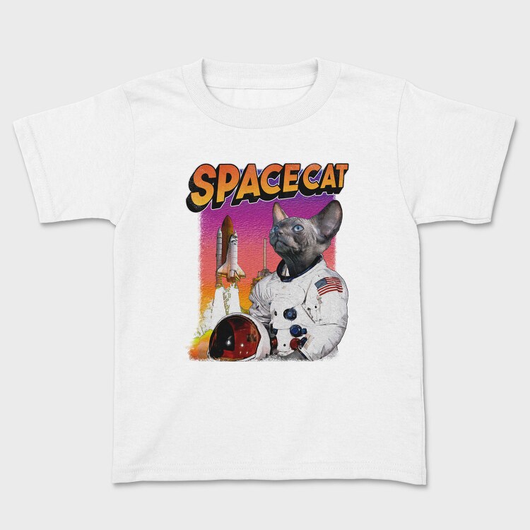 Space Sphynx Cat Astronaut, Tricou Copii