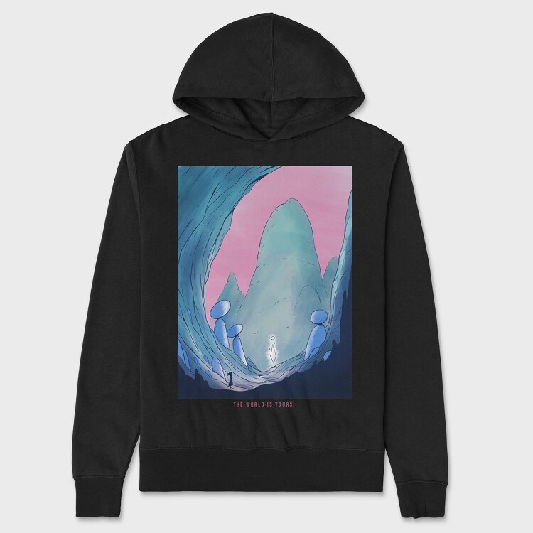 Fantasy_Landscape_11, Hanorac Oversize Barbati (Unisex)