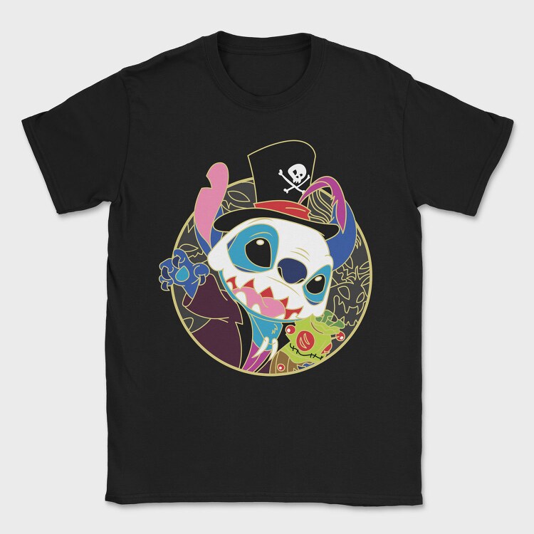 Pirate Pup Skull, Tricou Barbati (Unisex)