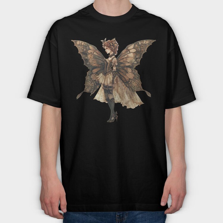 Fairy Wings Mechanica, Tricou Oversize Barbati (Unisex)