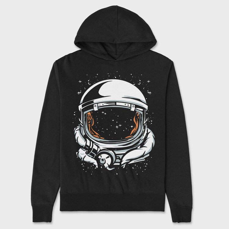 Astronaut Abstract, Hanorac Oversize Barbati (Unisex)