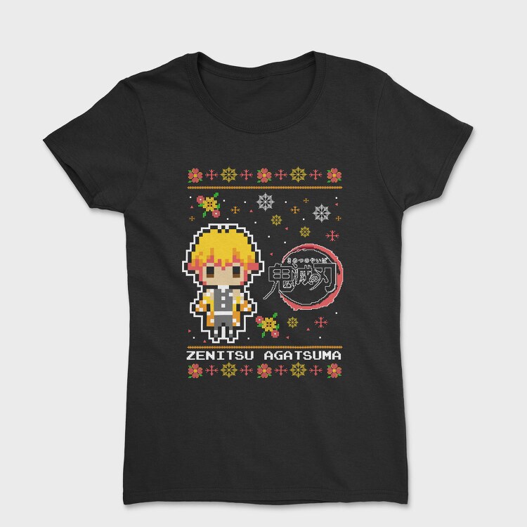 Pixelated Snowflake, Tricou Femei
