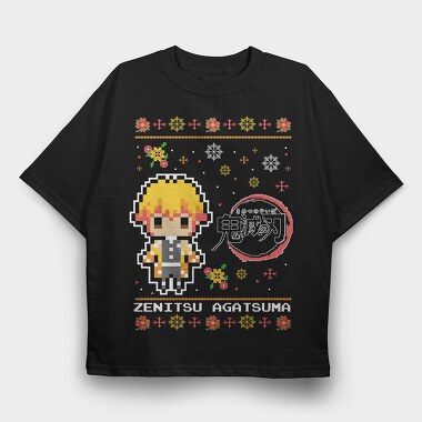 Pixelated Snowflake, Tricou Oversize Barbati (Unisex)