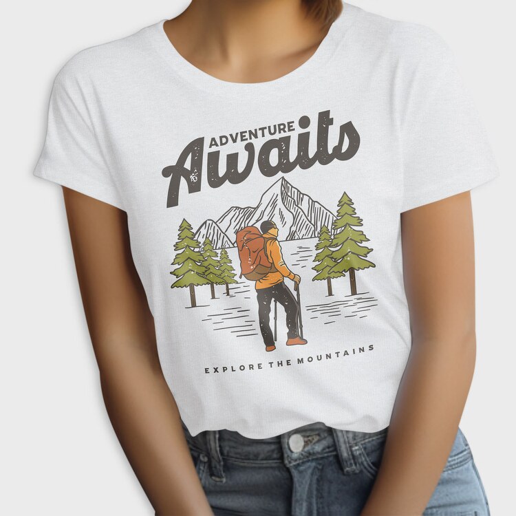 Adventure Awaits Hike, Tricou Femei