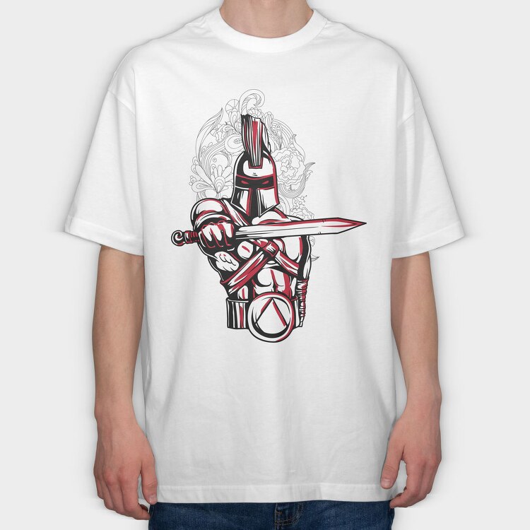 Spartan Warrior Sword, Tricou Oversize Barbati (Unisex)