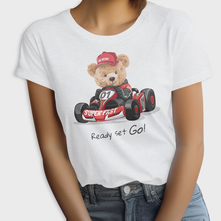 Teddy Race Car Go, Tricou Femei