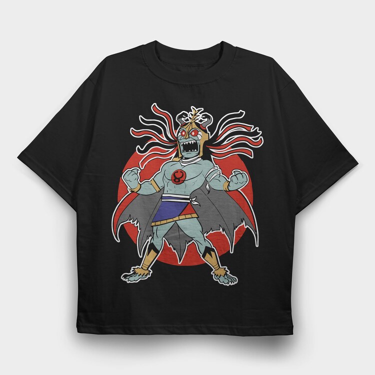 Red Dragon Eight, Tricou Oversize Barbati (Unisex)