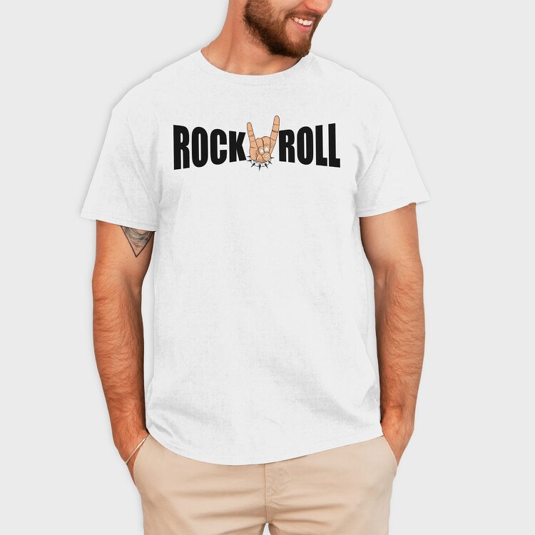 Rock Roll Horns, Tricou Barbati (Unisex)