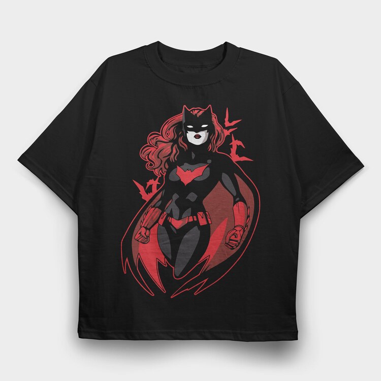 Red Wolf Howl, Tricou Oversize Barbati (Unisex)