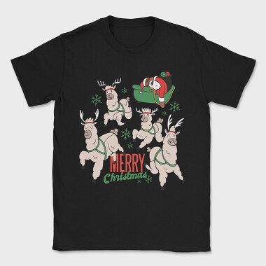 Reindeer Sleigh Ride, Tricou Barbati (Unisex)
