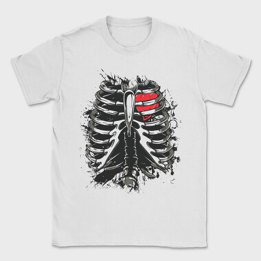 Ribs Heart Tattoo, Tricou Barbati (Unisex)