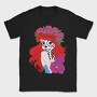Rosa Dia De Los Muertos, Tricou Barbati (Unisex)