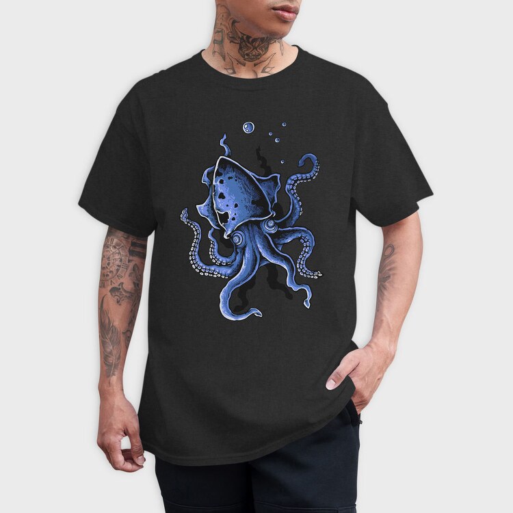 Octopus Splash, Tricou Barbati (Unisex)