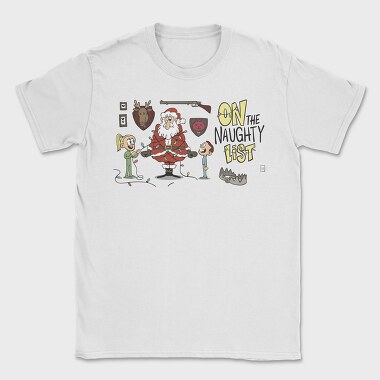 Santas Naughty List, Tricou Barbati (Unisex)