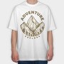 Adventure Explore Mountain, Tricou Oversize Barbati (Unisex)