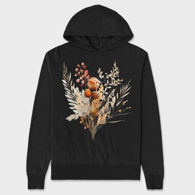 Fall Floral Serenity, Hanorac Oversize Barbati (Unisex)