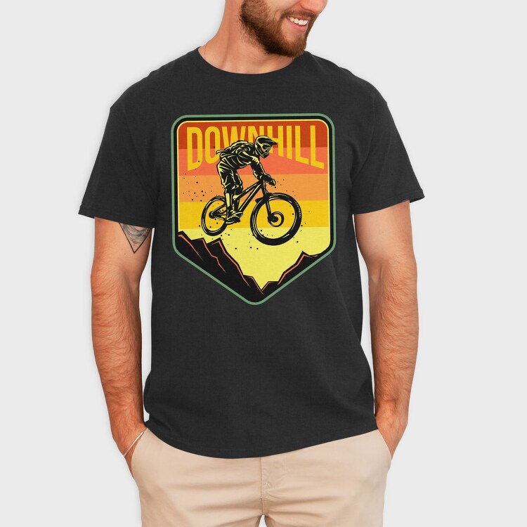 Downhill Thrill, Tricou Barbati (Unisex)