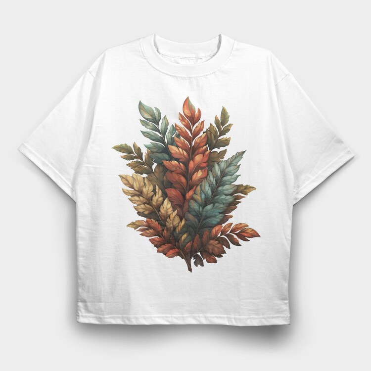 Fall Leaves Bouquet, Tricou Oversize Barbati (Unisex)