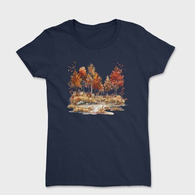 Fall Leaves Forest, Tricou Femei