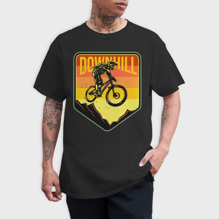 Downhill Thrill, Tricou Barbati (Unisex)