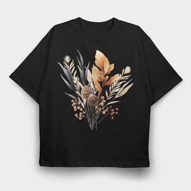 Fall Leaves Harmony, Tricou Oversize Barbati (Unisex)