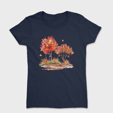 Fall Leaves Trees, Tricou Femei