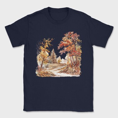 Fall Pathway Forest, Tricou Barbati (Unisex)