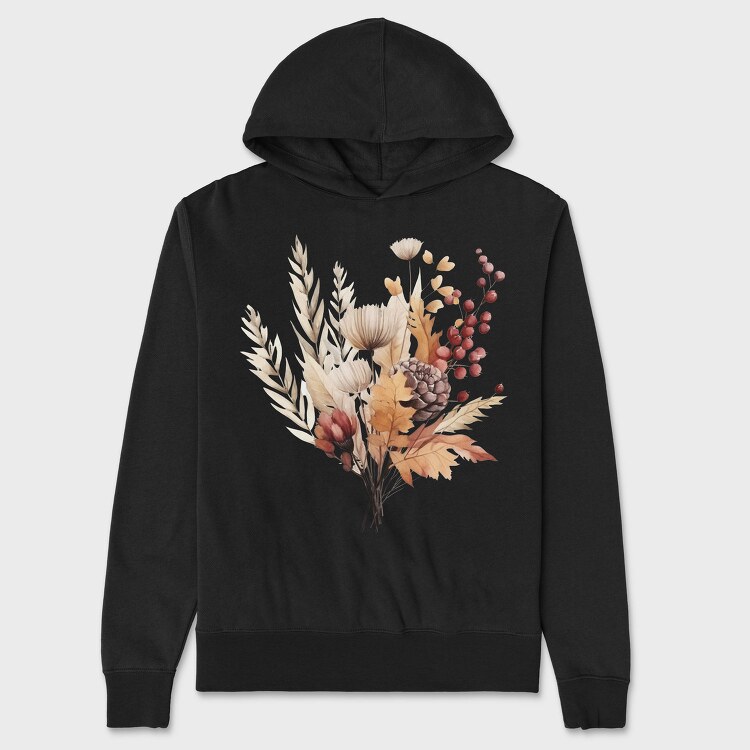 Fall Wild Bouquet, Hanorac Oversize Barbati (Unisex)