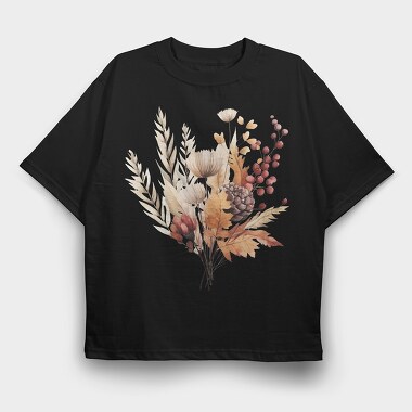 Fall Wild Bouquet, Tricou Oversize Barbati (Unisex)