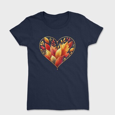 Fallen Leaves Heart, Tricou Femei
