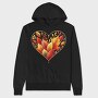 Fallen Leaves Heart, Hanorac Oversize Barbati (Unisex)