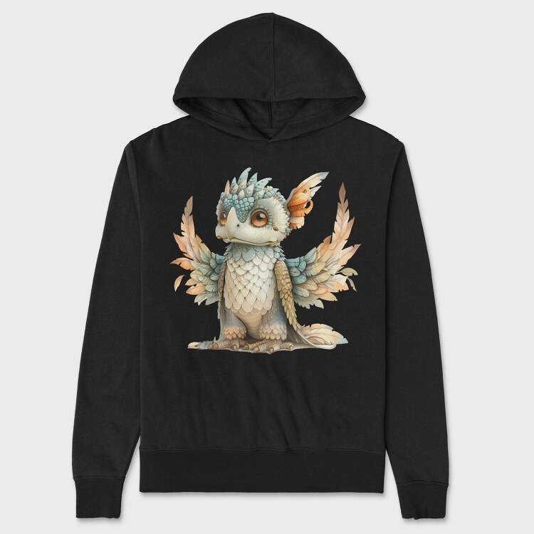 Fantasy Beast Feathers, Hanorac Oversize Barbati (Unisex)