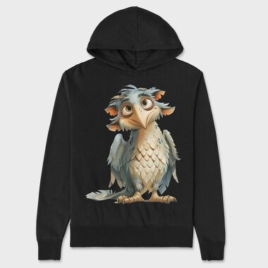 Fantasy Eagle Gnome, Hanorac Oversize Barbati (Unisex)