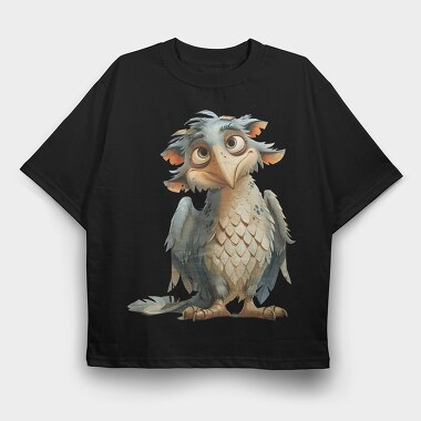 Fantasy Eagle Gnome, Tricou Oversize Barbati (Unisex)